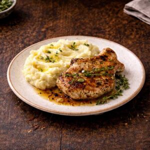 Grilled Pork Chop με Πουρέ Πατάτας