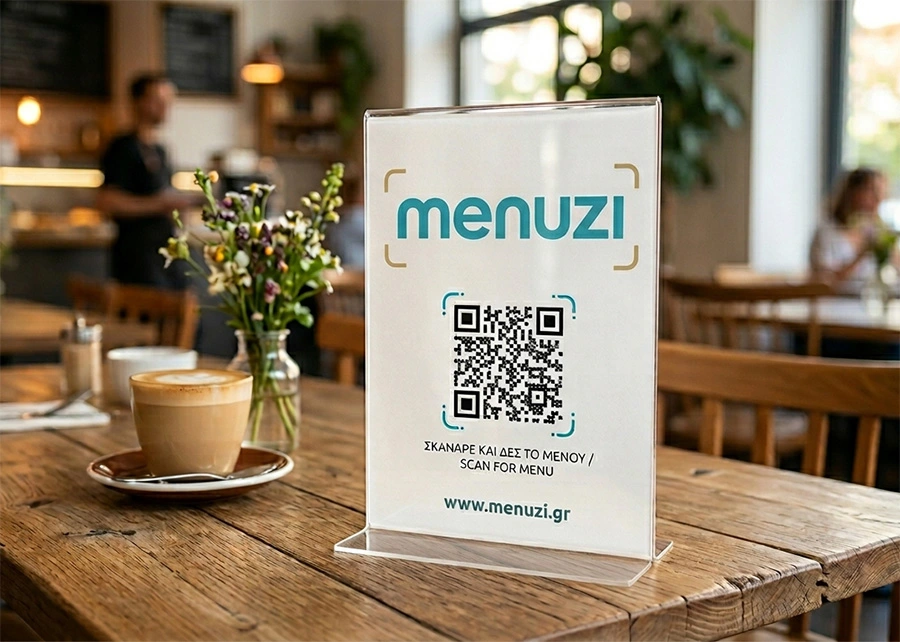 Demo QR menu για εστιατόριο σε κινητό